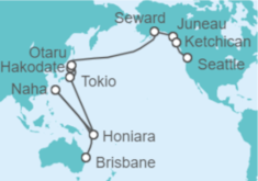 Itinerario del Crucero De Brisbane a Seattle - Carnival Cruise Line