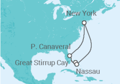 Itinerario del Crucero Bahamas: Great Stirrup Cay, Orlando y Nasáu - NCL Norwegian Cruise Line