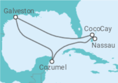 Itinerario del Crucero México, Bahamas - Royal Caribbean