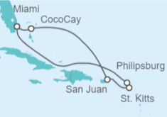 Itinerario del Crucero Puerto Rico, Saint Maarten y CocoCay - Royal Caribbean