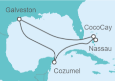 Itinerario del Crucero Bahamas, México - Royal Caribbean