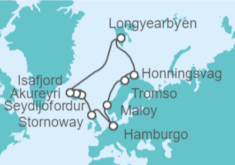 Itinerario del Crucero Islandia, Noruega - Costa Cruceros