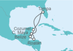 Itinerario del Crucero México, Belice, Honduras - Royal Caribbean