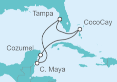 Itinerario del Crucero México - Royal Caribbean
