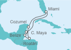 Itinerario del Crucero Belice, Honduras, México - Oceania Cruises