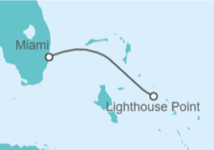 Itinerario del Crucero De Miami a Lighthouse Point - Disney Cruise Line