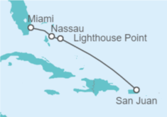 Itinerario del Crucero Bahamas y Lighthouse Point - Disney Cruise Line