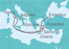 Itinerario del Crucero Grecia, Turquía, Italia - Celebrity Cruises