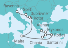 Itinerario del Crucero Grecia, Malta y Croacia - Celebrity Cruises