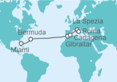 Itinerario del Crucero De Miami a Roma - Celebrity Cruises