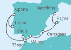 Itinerario del Crucero España, Marruecos y Portugal - Celebrity Cruises