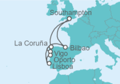 Itinerario del Crucero España, Portugal - Celebrity Cruises