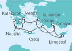 Itinerario del Crucero Egipto, Chipre,  Grecia - Celebrity Cruises