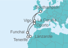 Itinerario del Crucero Islas Canarias - Celebrity Cruises