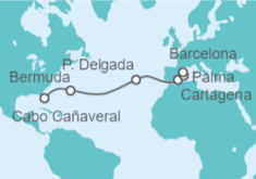 Itinerario del Crucero De Orlando a Barcelona - Celebrity Cruises