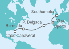 Itinerario del Crucero España, Portugal, Bermudas - Celebrity Cruises