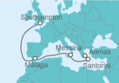 Itinerario del Crucero De Atenas a Londres - Cunard