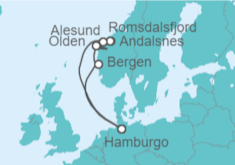 Itinerario del Crucero De Hamburgo a Noruega - Cunard