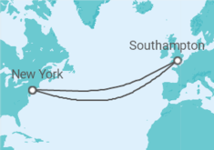 Itinerario del Crucero De Nueva York a Londres - Cunard