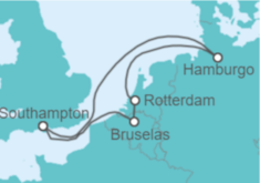 Itinerario del Crucero Mágicas Ciudades Europeas - Cunard