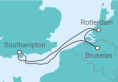 Itinerario del Crucero Mini Crucero: Ámsterdam y Brujas - Cunard