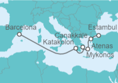 Itinerario del Crucero De Estambul a Barcelona - Cunard