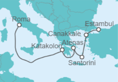 Itinerario del Crucero De Estambul a Roma - Cunard