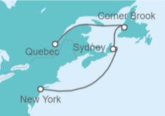 Itinerario del Crucero Canadá - Cunard