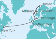 Itinerario del Crucero De Nueva York a Hamburgo - Cunard