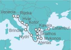 Itinerario del Crucero De Venecia a Estambul  - Explora Journeys