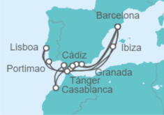 Itinerario del Crucero España, Portugal y Marruecos - Explora Journeys