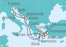 Itinerario del Crucero Grecia, Turquía, Croacia, Italia - Explora Journeys