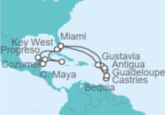 Itinerario del Crucero Caribe al completo - Explora Journeys