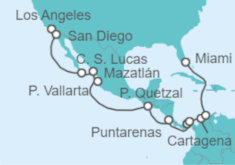 Itinerario del Crucero De Los Ángeles a Miami - Explora Journeys