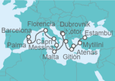 Itinerario del Crucero Desde Barcelona a Estambul (Turquía) - Regent Seven Seas