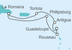 Itinerario del Crucero Islas caribeñas - Costa Cruceros