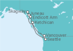 Itinerario del Crucero Alaska - Celebrity Cruises