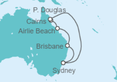 Itinerario del Crucero Australia - Celebrity Cruises