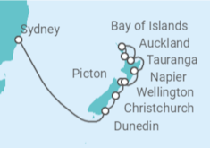 Itinerario del Crucero Desde Sydney (Australia) a Auckland (Nueva Zelanda) - Celebrity Cruises