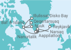 Itinerario del Crucero LE COMMANDANT CHARCOT desde Reykjavík  - Ponant