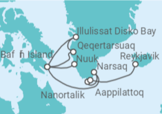 Itinerario del Crucero LE COMMANDANT CHARCOT desde Nuuk - Ponant