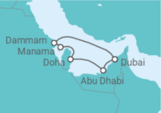 Itinerario del Crucero Emiratos Árabes - Ponant