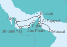 Itinerario del Crucero Emiratos Árabes - Ponant