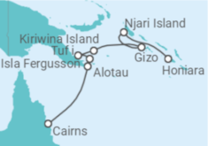 Itinerario del Crucero Australia - Ponant