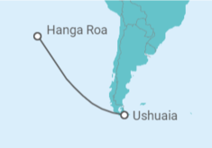 Itinerario del Crucero Argentina - Ponant