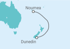 Itinerario del Crucero Nueva Caledonia - Ponant