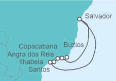 Itinerario del Crucero Brasil - MSC Cruceros