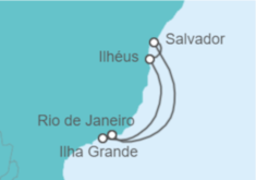 Itinerario del Crucero Brasil - MSC Cruceros