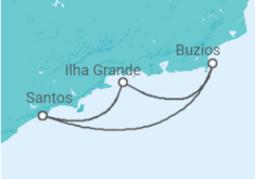 Itinerario del Crucero Brasil - MSC Cruceros