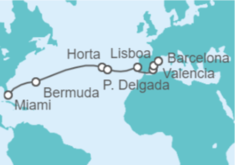 Itinerario del Crucero Desde Miami a Barcelona - Explora Journeys